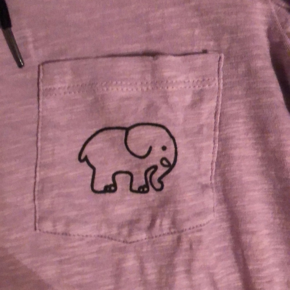 🐘Ivory Ella hooded long sleeve tee🐘 - Picture 3 of 4